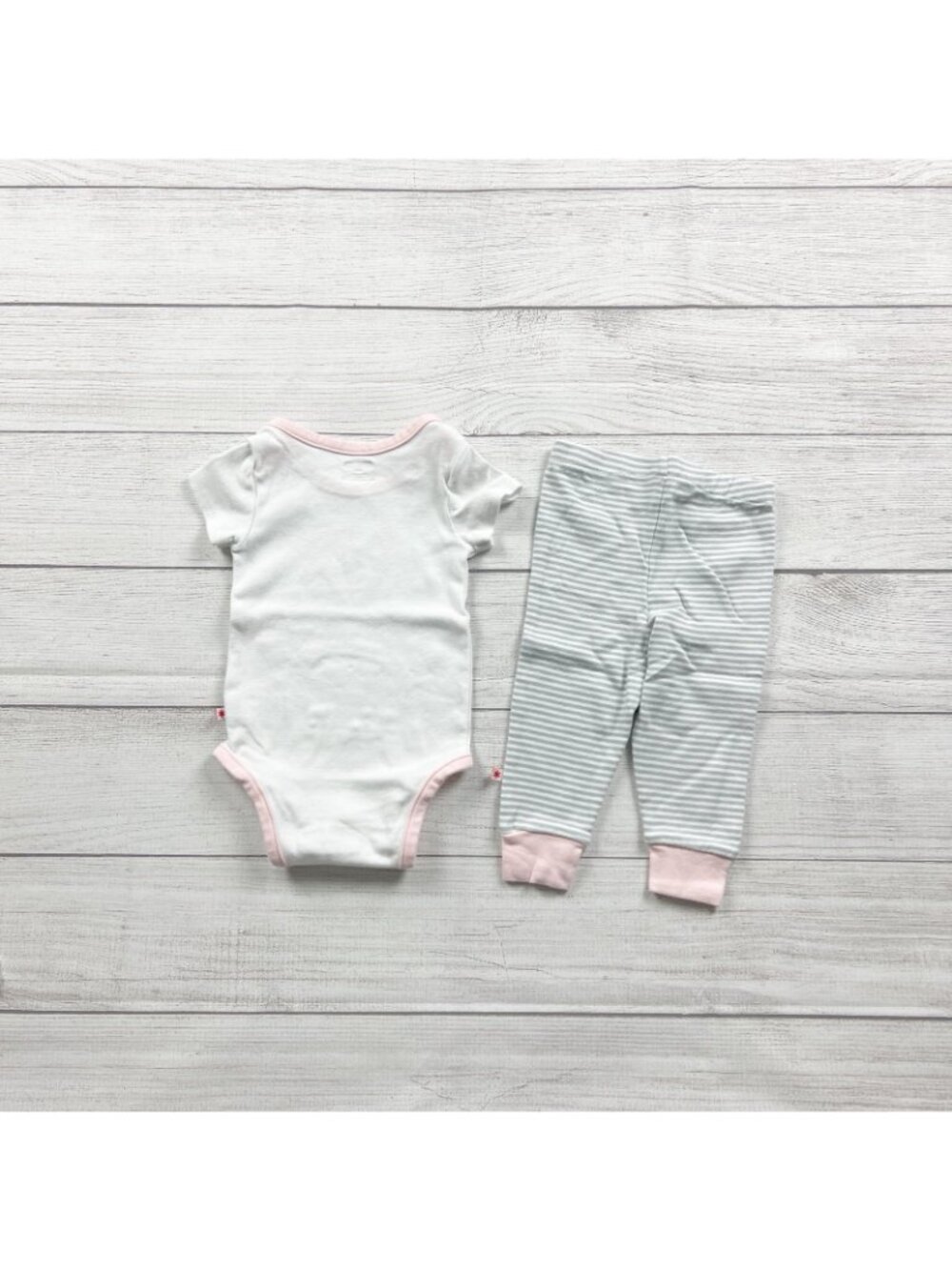 Skip Hop Baby 2 Piece Outfit Dream Print Bodysuit Striped Pants 6-9 Months - Picture 4 of 4